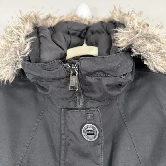 The North Face Mauna Kea Goose Down Jacket Women’s Size Small Black Hooded Parka - Picture 6 of 16